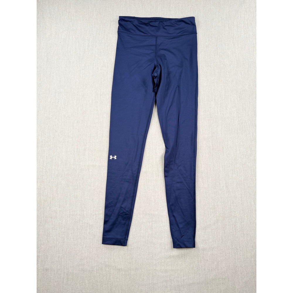 Under Armour ColdGear Womens Compression Leggings Navy Blue Size Medium M MD